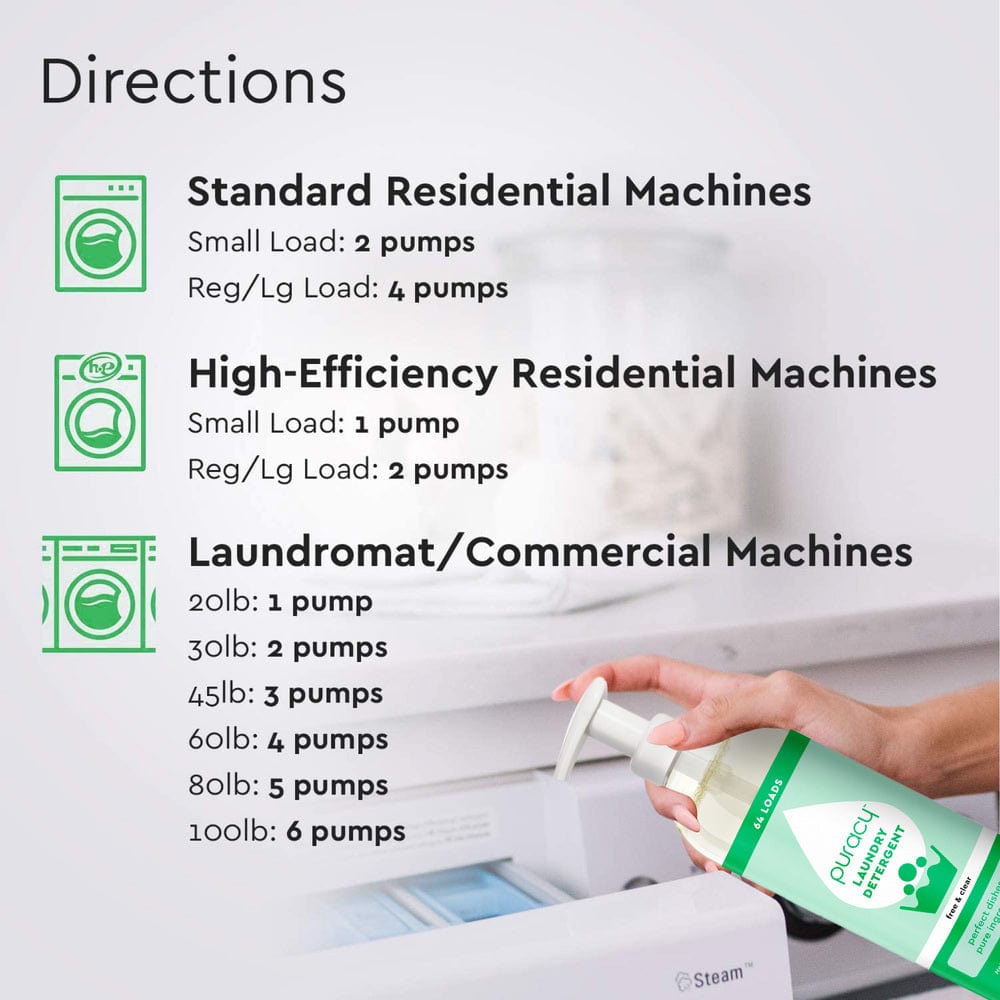 Puracy Natural Liquid Laundry Detergent with Stain Fighting Enzymes - Fresh Linen, 16 fl oz